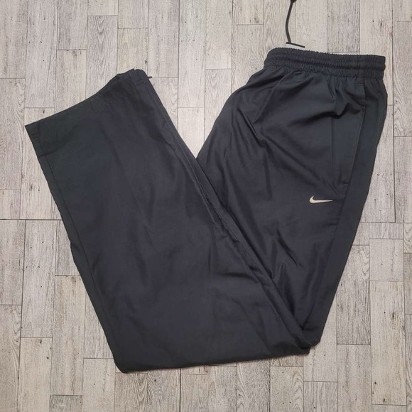 Men's Y2K Nike Grey Athletic Windbreaker Sweatpants Track Pants Size Large - Picture 1 of 5